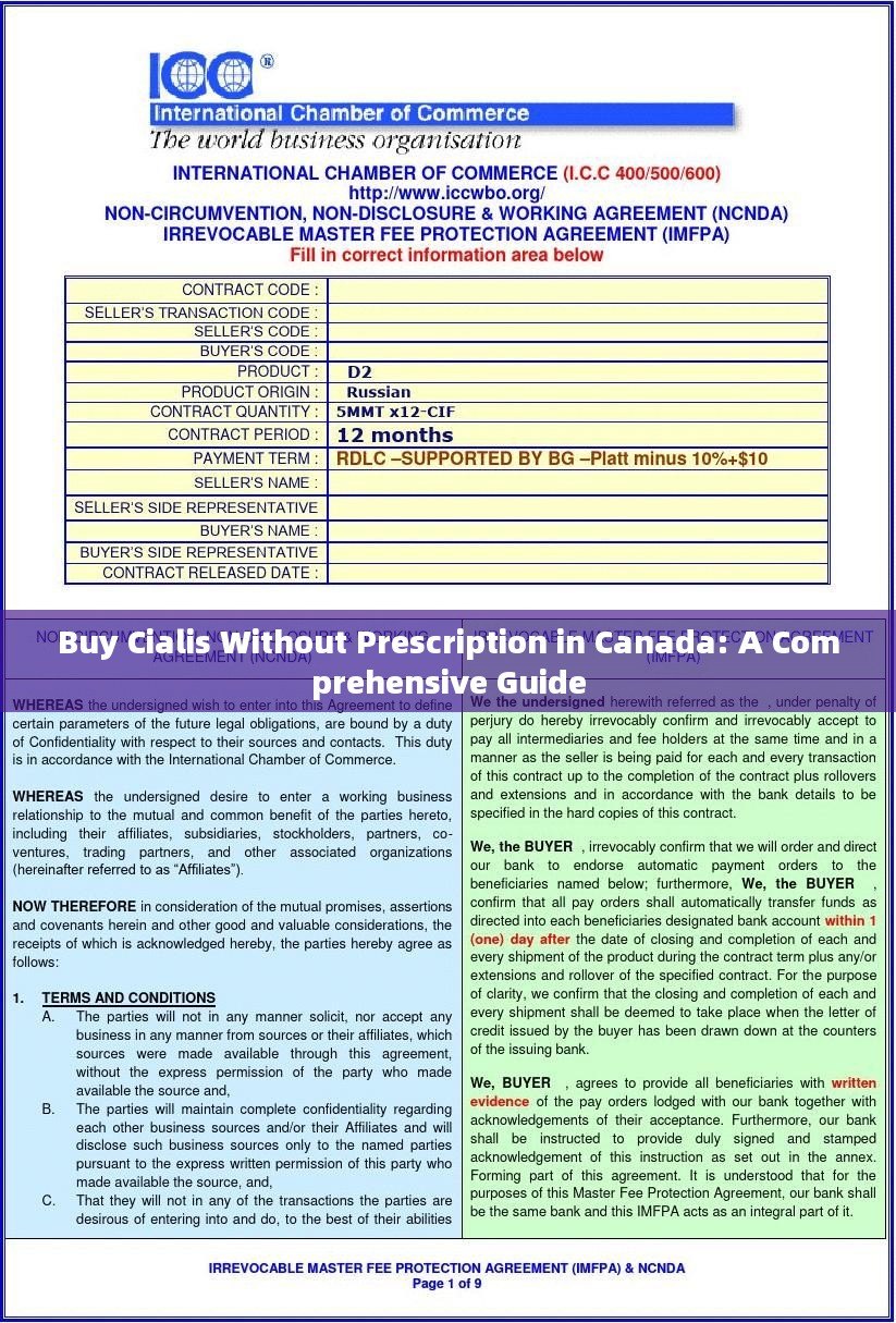 Buy Cialis Without Prescription in Canada: A Comprehensive Guide