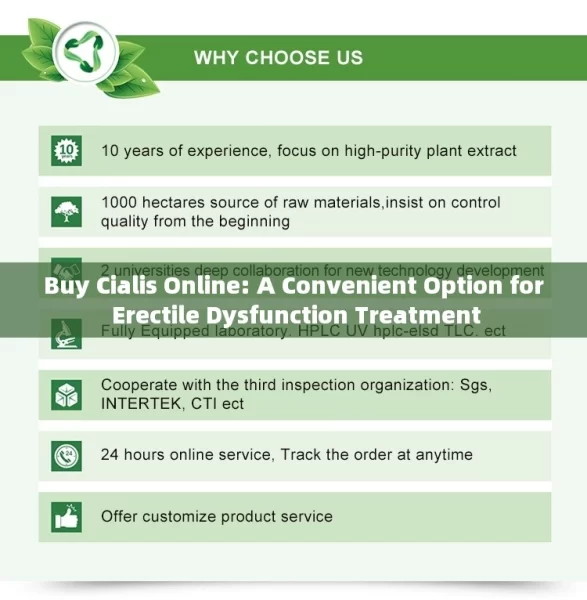 Buy Cialis Online: A Convenient Option for Erectile Dysfunction Treatment