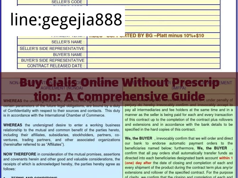 Buy Cialis Online Without Prescription: A Comprehensive Guide