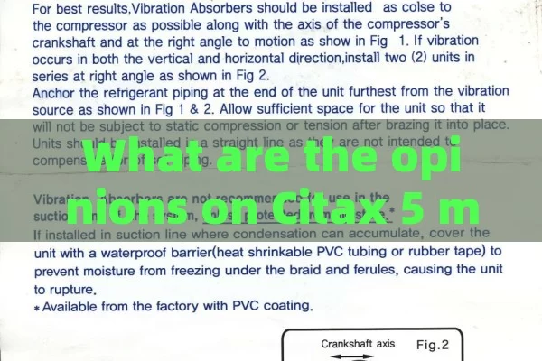 What are the opinions on Citax 5 mg? what opinions do you have on Citax 5 mg?