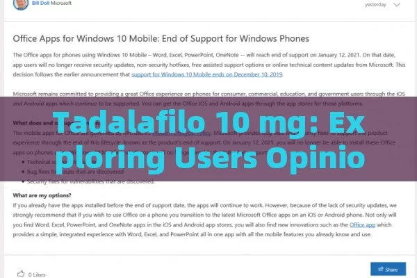 Tadalafilo 10 mg: Exploring Users Opinions and Insights