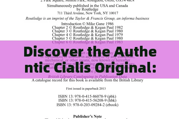 Discover the Authentic Cialis Original: Unlock Your Potential